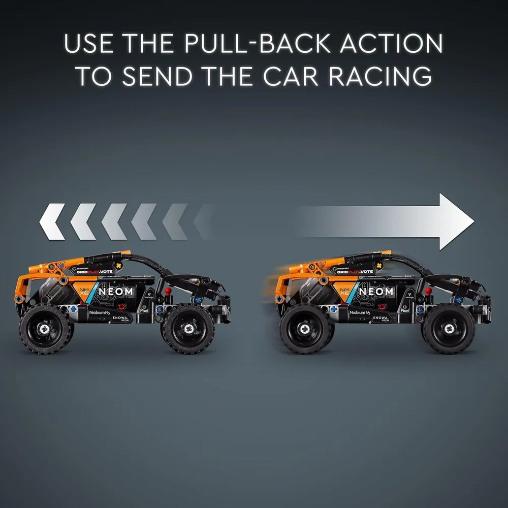 Lego Technic Neom McLaren Extreme E, coche de carreras todoterreno de fricción