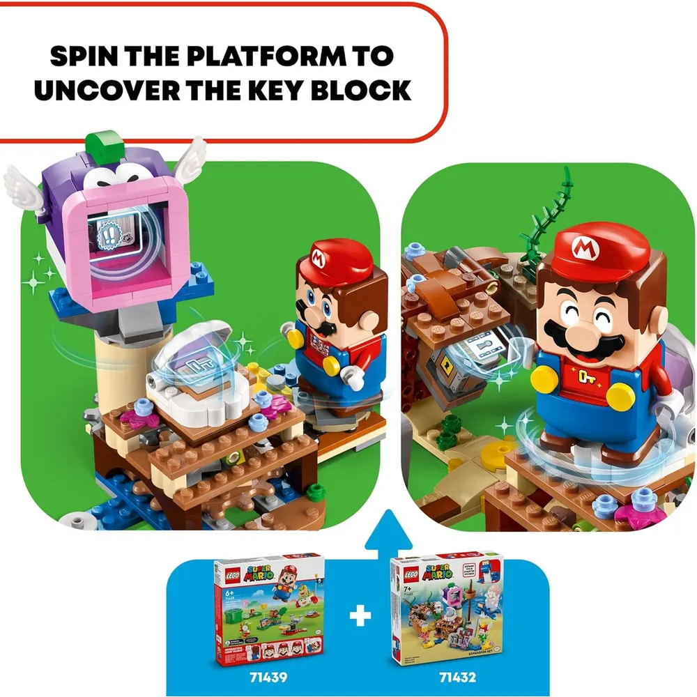 Lego Super Mario Aventura del naufragio de Dorrie con figuras coleccionables