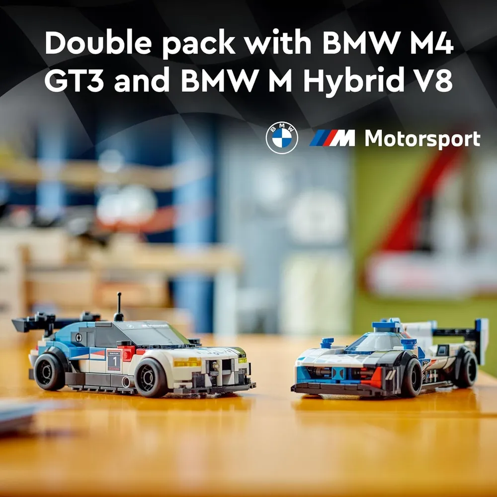b0cgytk43f_1_webp.webp Lego Speed Champions BMW M4 GT3 y BMW M Hybrid V8 con 2 minifiguras de pilotos
