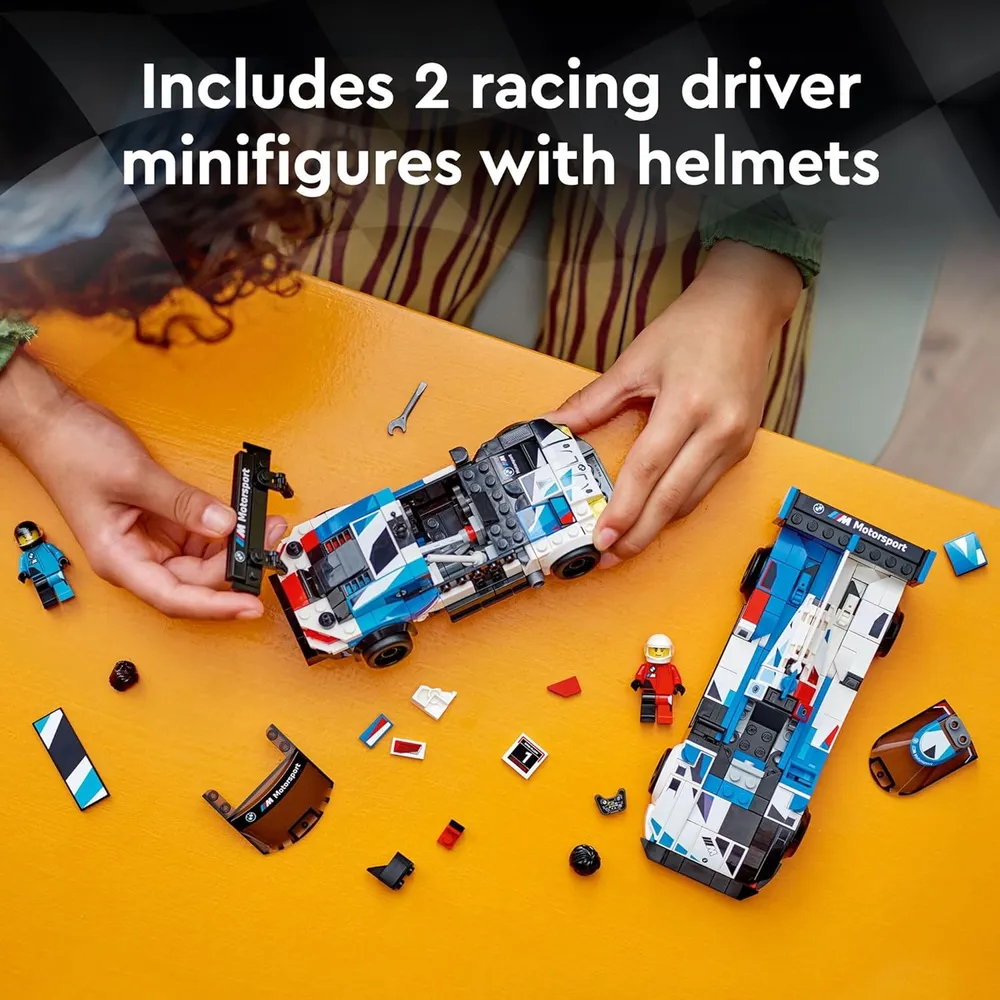 b0cgytk43f_5_webp.webp Lego Speed Champions BMW M4 GT3 y BMW M Hybrid V8 con 2 minifiguras de pilotos