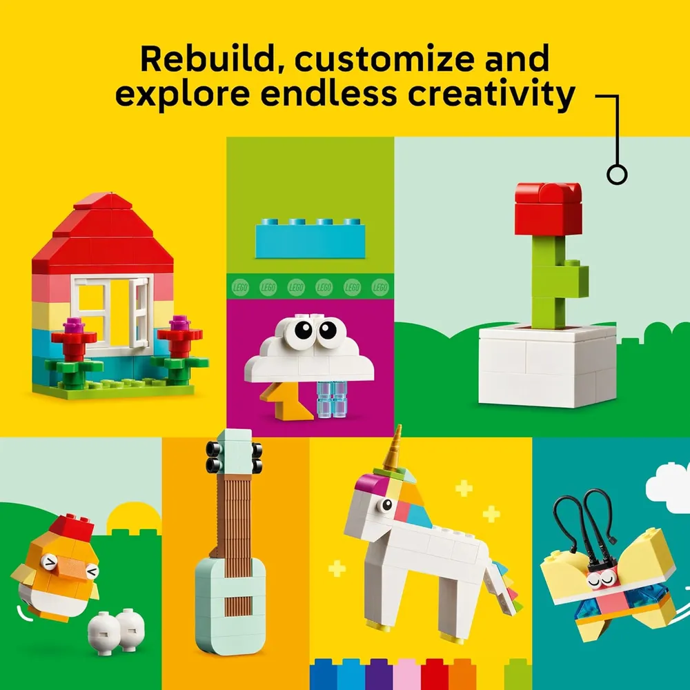 LEGO CLASSIC CAJA DE BLOQUES DE CONSTRUCCIÓN SENSORIALES Y EDUCATIVOS