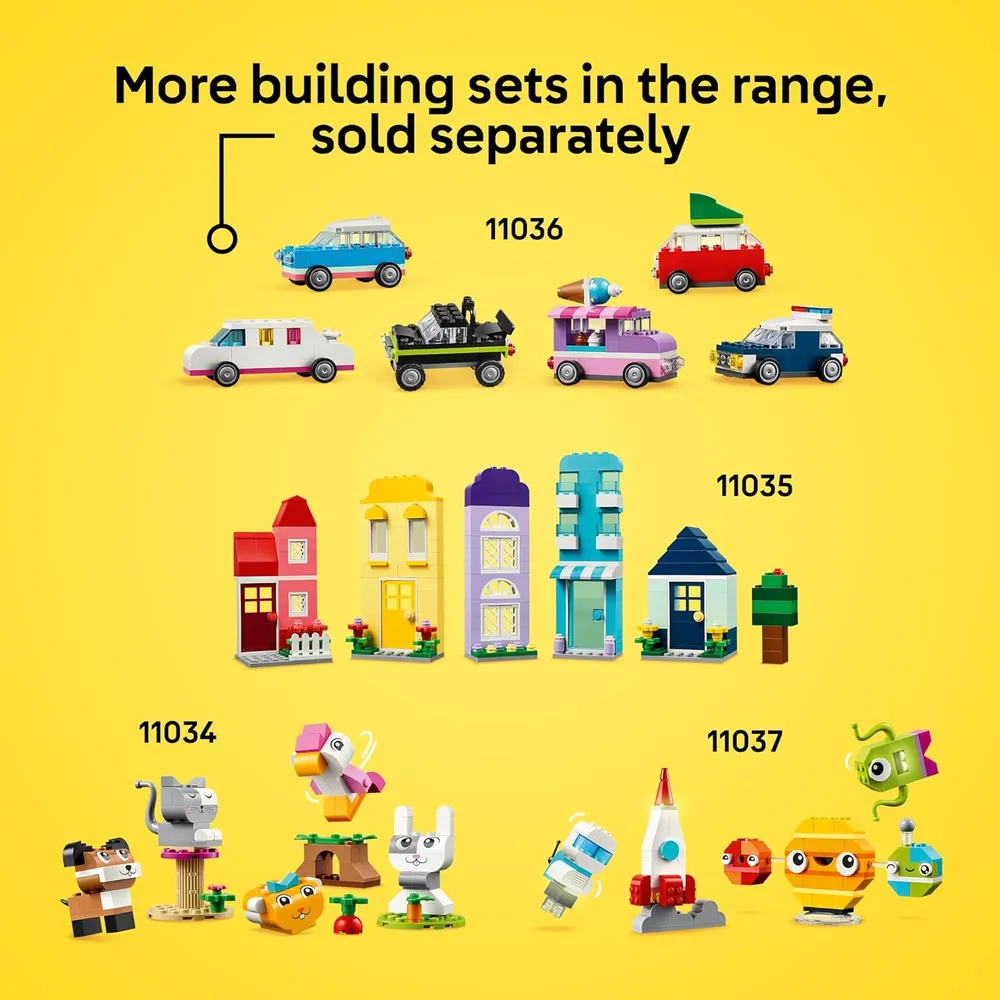 LEGO CLASSIC CAJA DE BLOQUES DE CONSTRUCCIÓN SENSORIALES Y EDUCATIVOS