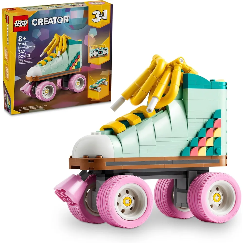 LEGO CREATOR 3 EN 1 PATINES RETRO: MONOPATÍN O RADIOCASETE