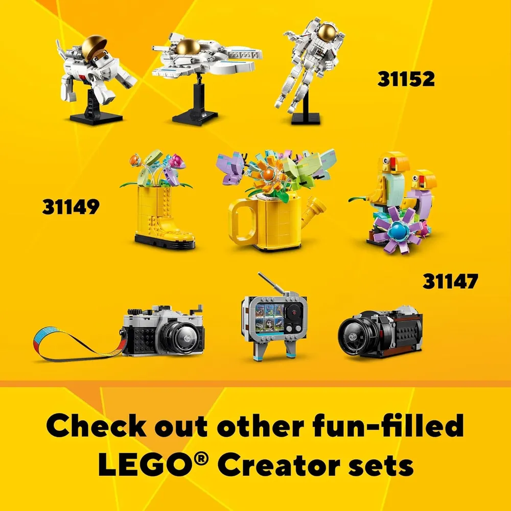 LEGO CREATOR 3 EN 1 PATINES RETRO: MONOPATÍN O RADIOCASETE