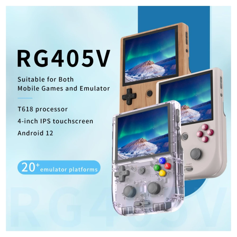 JUEGO PORTÁTIL RETRO 128 GB , PANTALLA 4'' ANDROID RG405V | GRIS