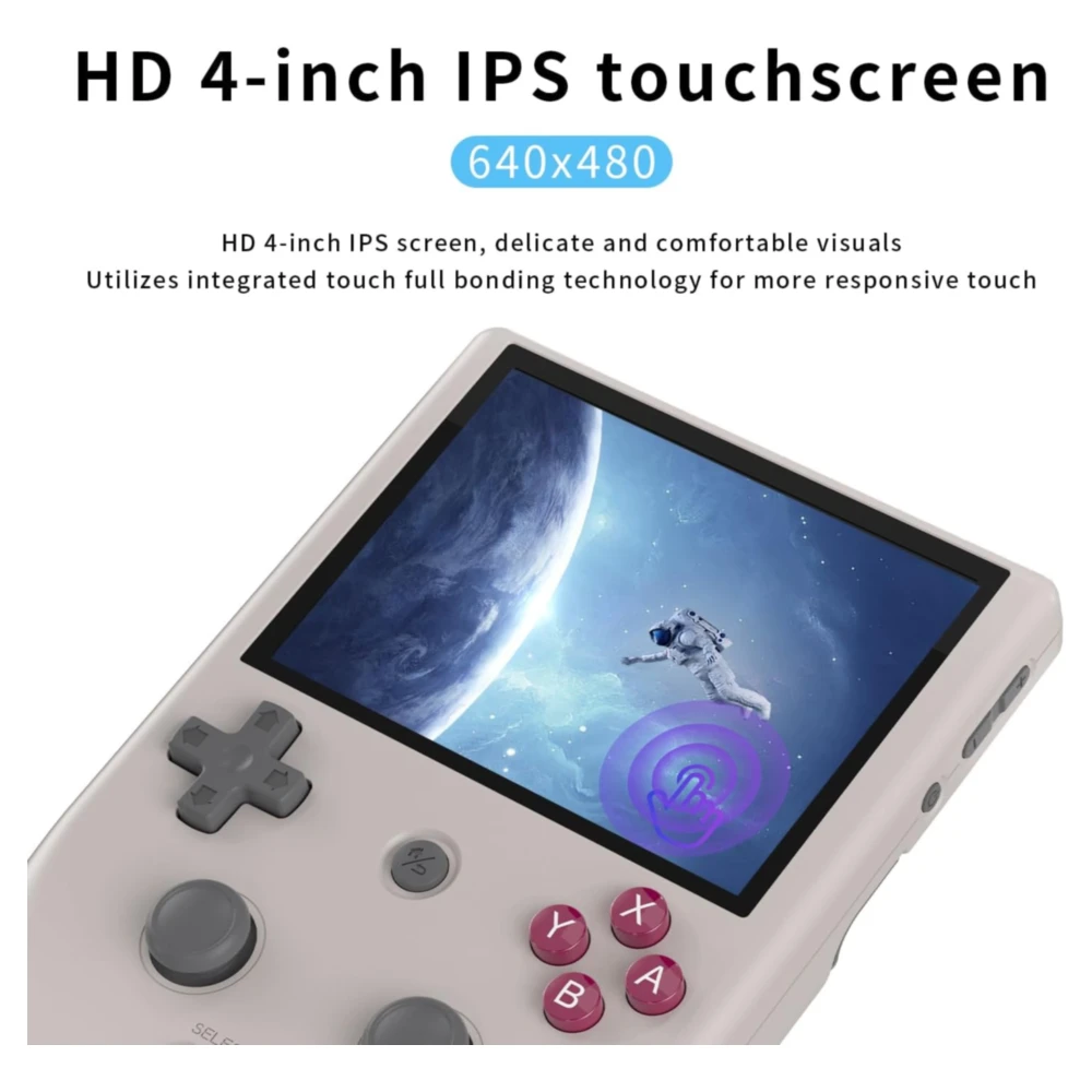 JUEGO PORTÁTIL RETRO 128 GB , PANTALLA 4'' ANDROID RG405V | GRIS