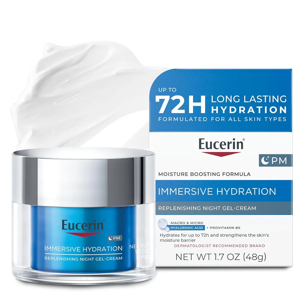 EUCERIN CREMA FACIAL EN GEL DE NOCHE HIDRATANTE CON ÁCIDO HIALURÓNICO 48 GR