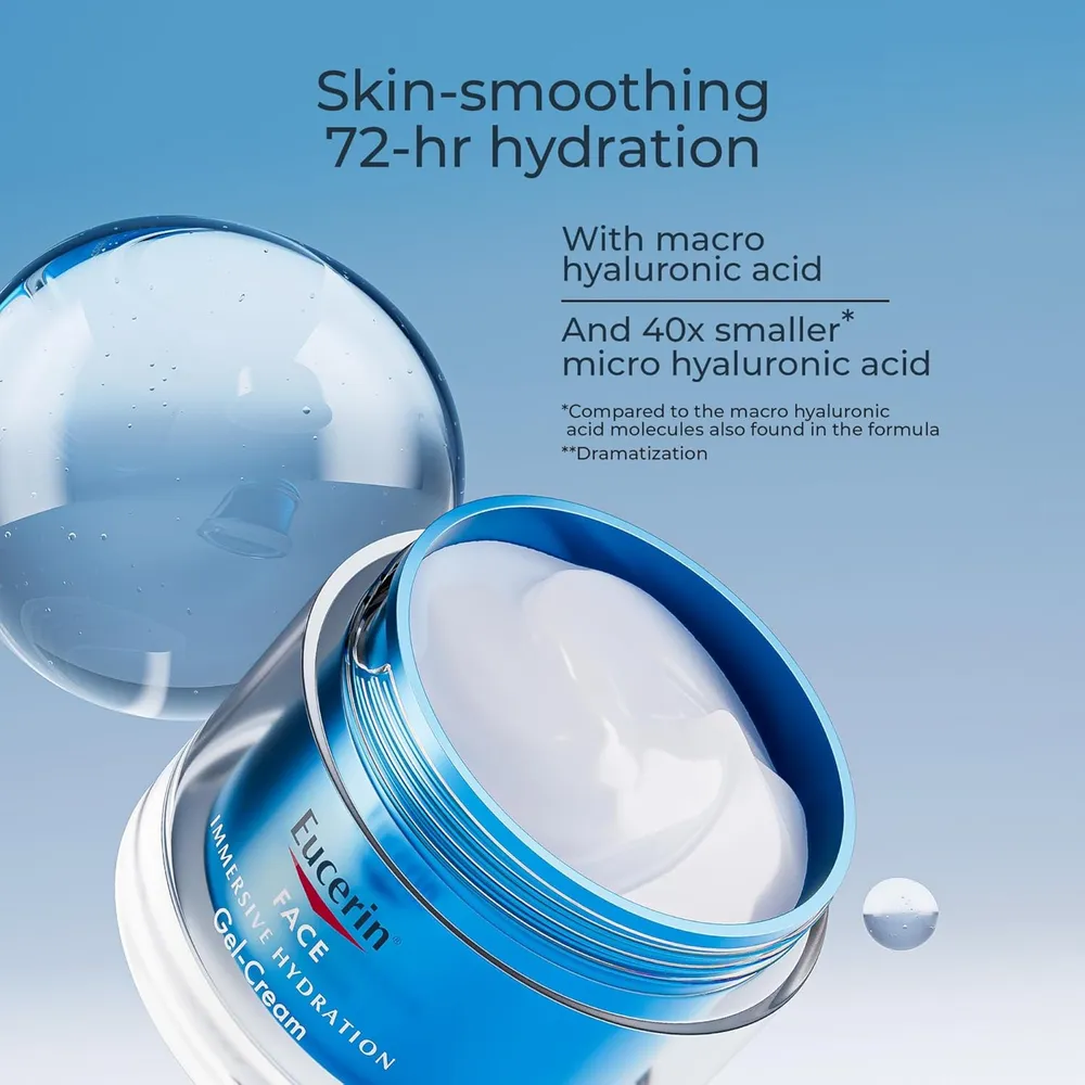 EUCERIN CREMA FACIAL EN GEL DE NOCHE HIDRATANTE CON ÁCIDO HIALURÓNICO 48 GR