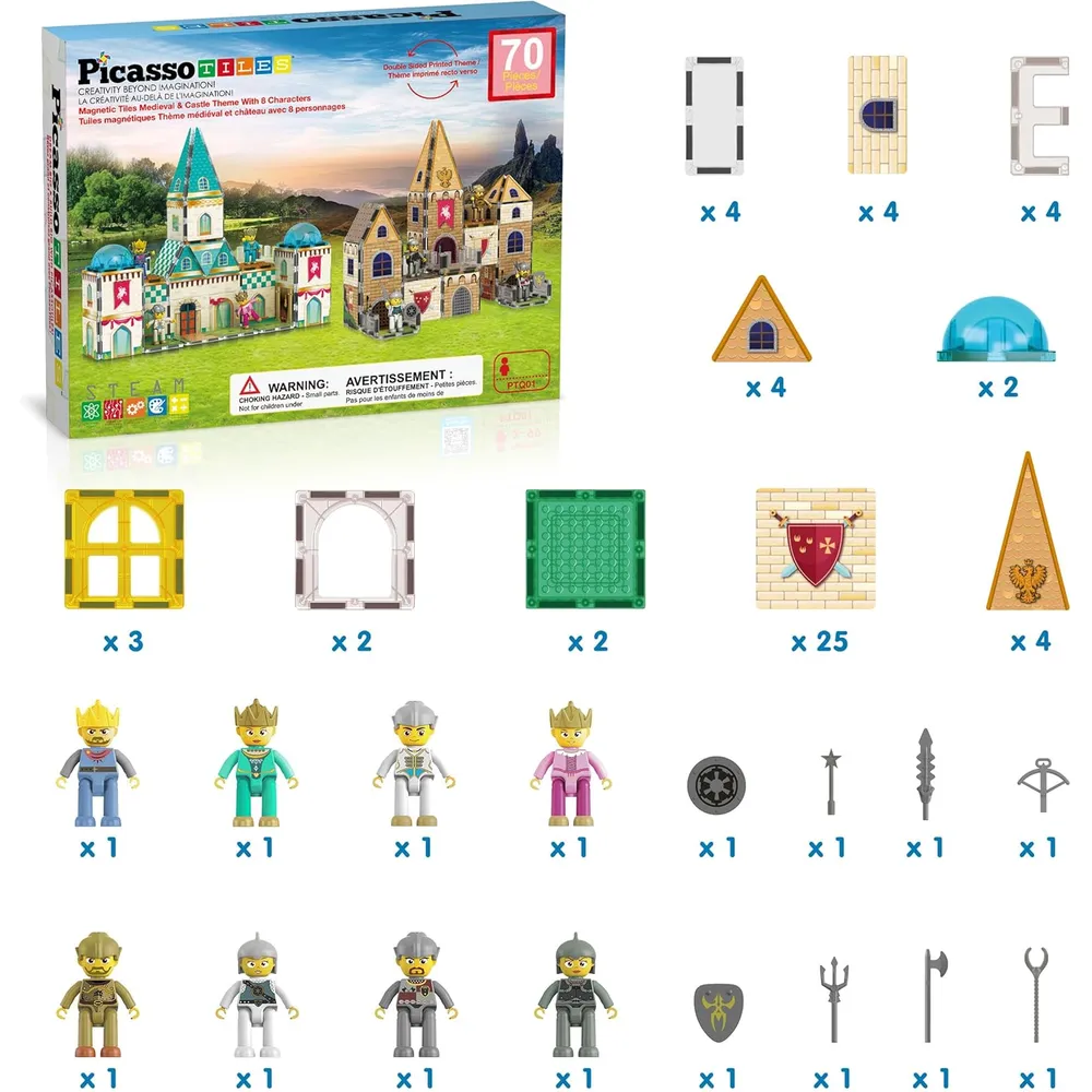 BLOQUES MAGNÉTICOS CASTILLO MEDIEVAL PTQ01 PICASSOTILES