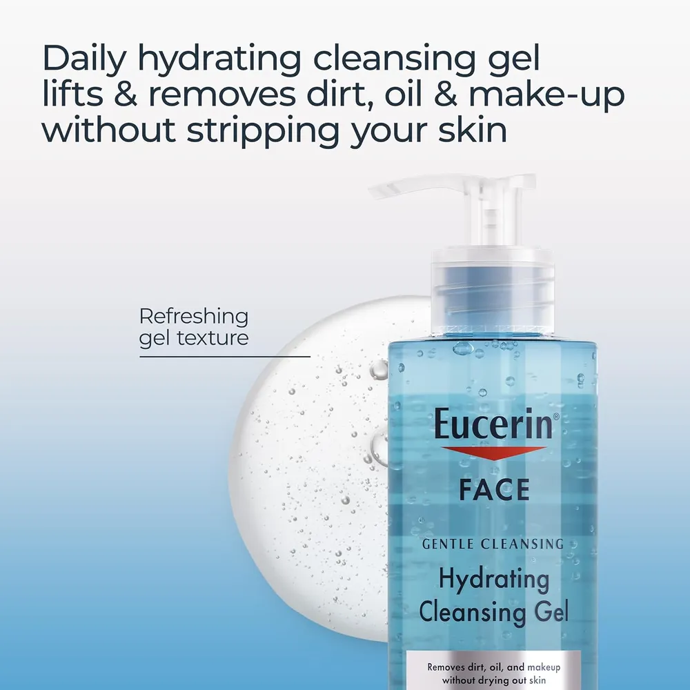 EUCERIN GEL LIMPIADOR FACIAL HIDRATANTE 13.5 FL OZ / 400 ML