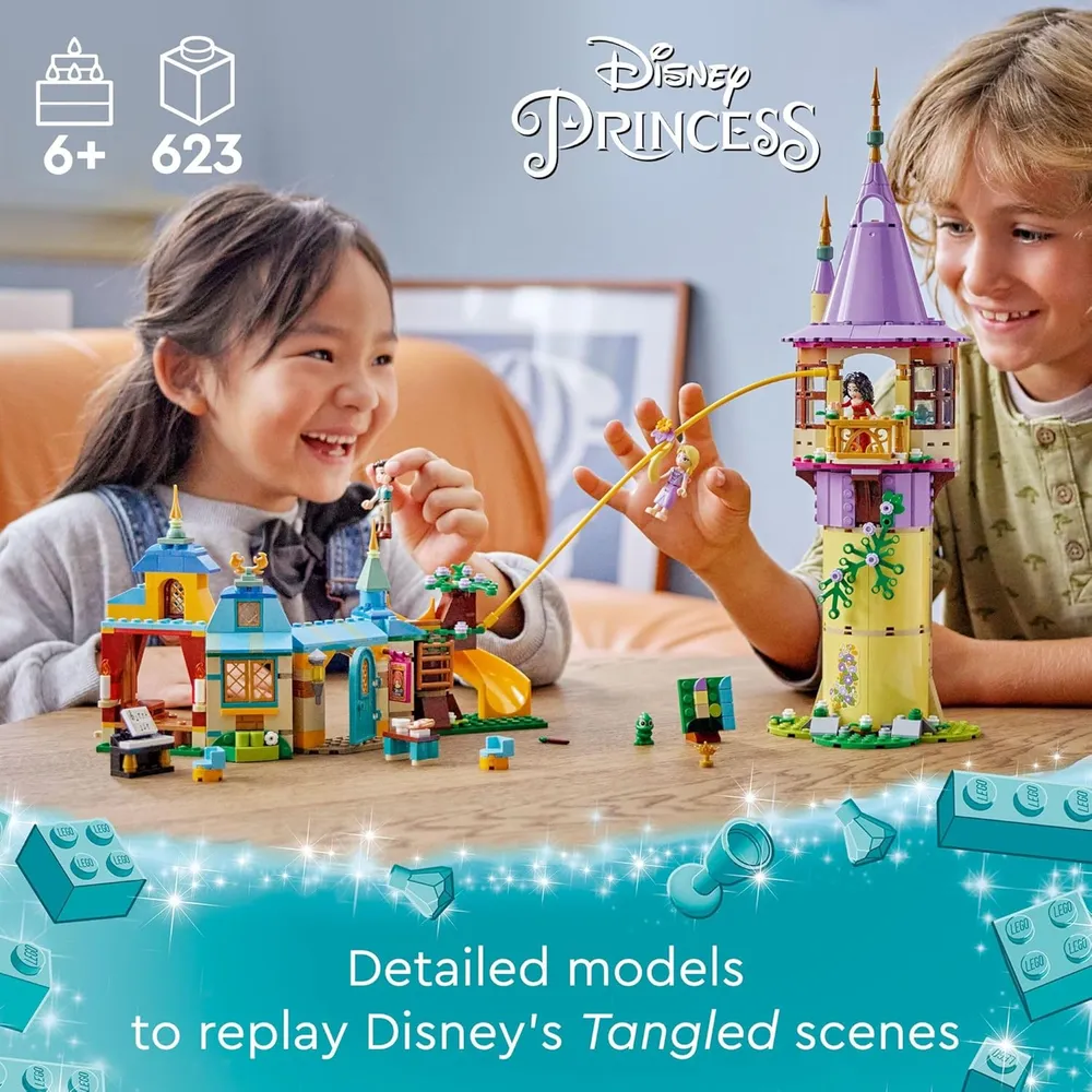 Lego Disney Princess Torre de Rapunzel y Patito Feo con minifiguras