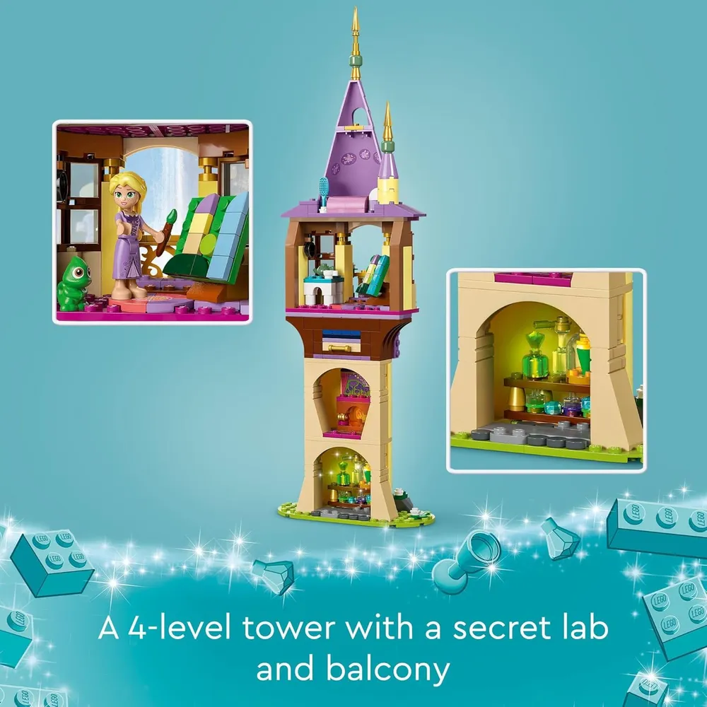 Lego Disney Princess Torre de Rapunzel y Patito Feo con minifiguras