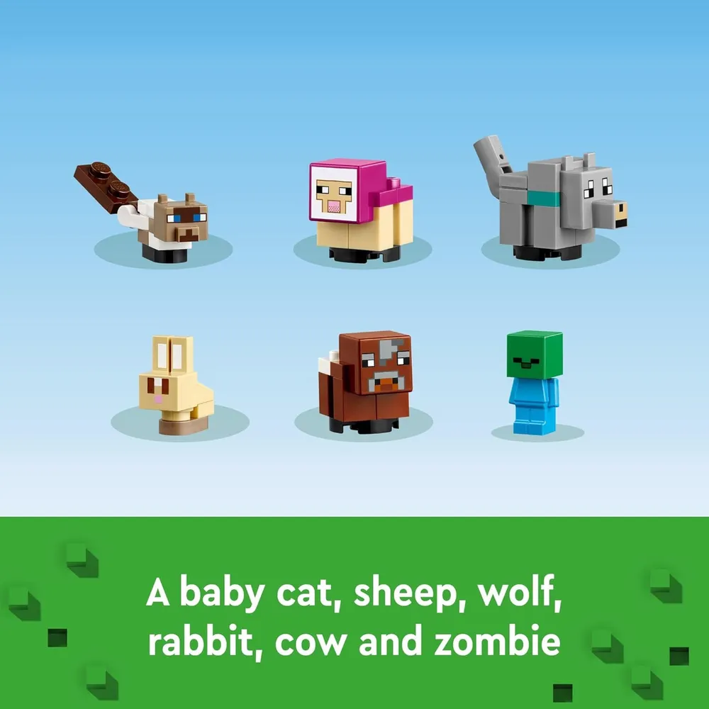 b0chmzn2cv_2_webp.webp Lego Minecraft Santuario de Animales con figuras populares de Minecraft