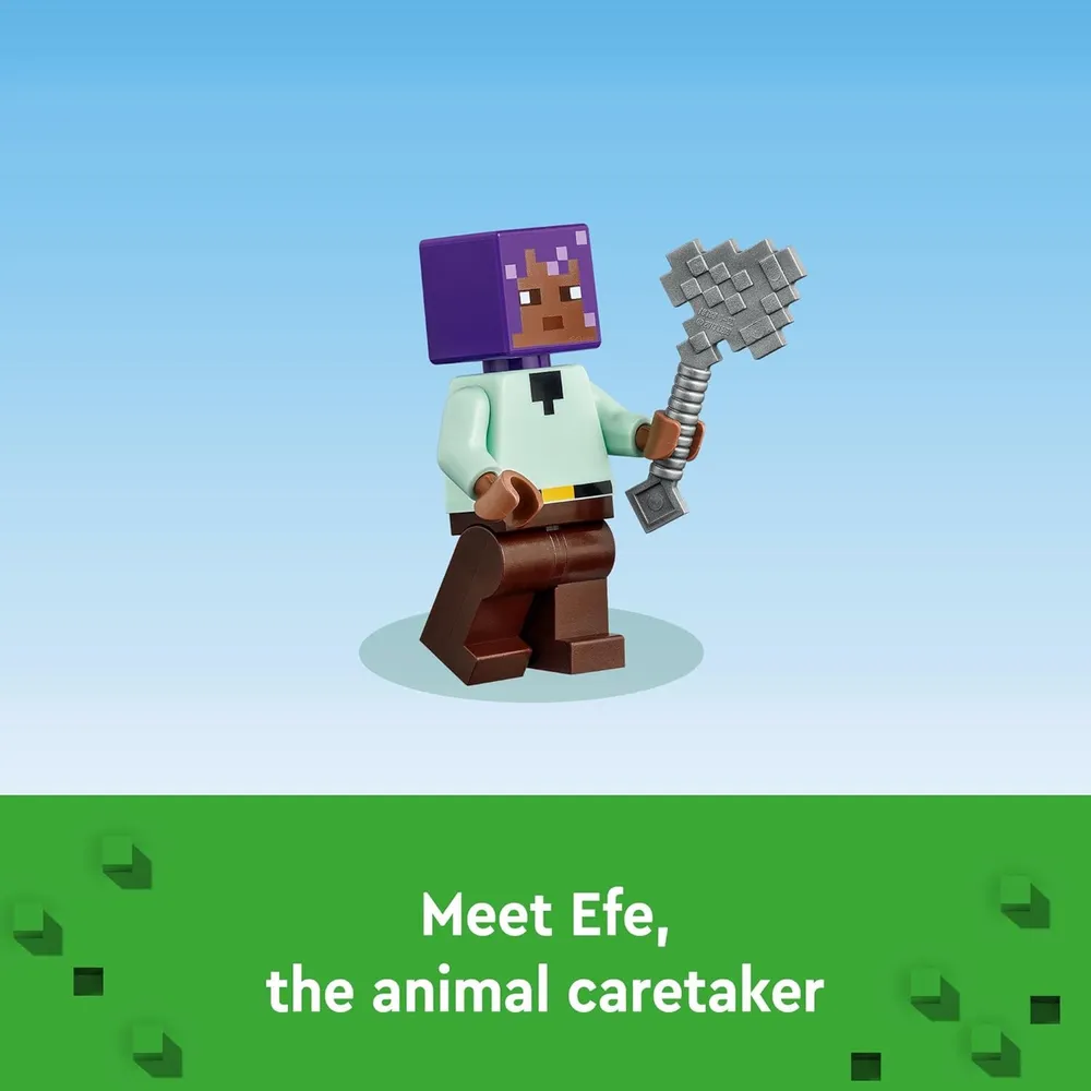 b0chmzn2cv_3_webp.webp Lego Minecraft Santuario de Animales con figuras populares de Minecraft