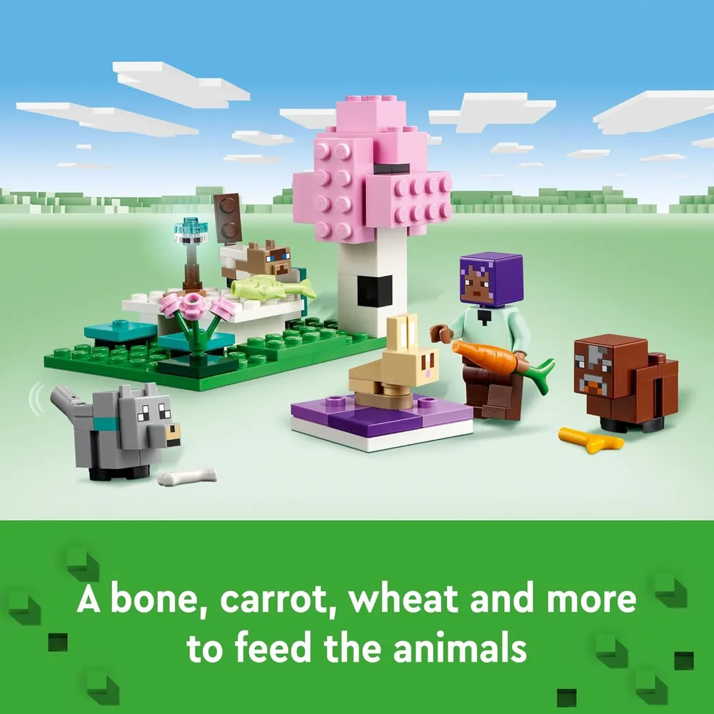 b0chmzn2cv_4_webp.webp Lego Minecraft Santuario de Animales con figuras populares de Minecraft