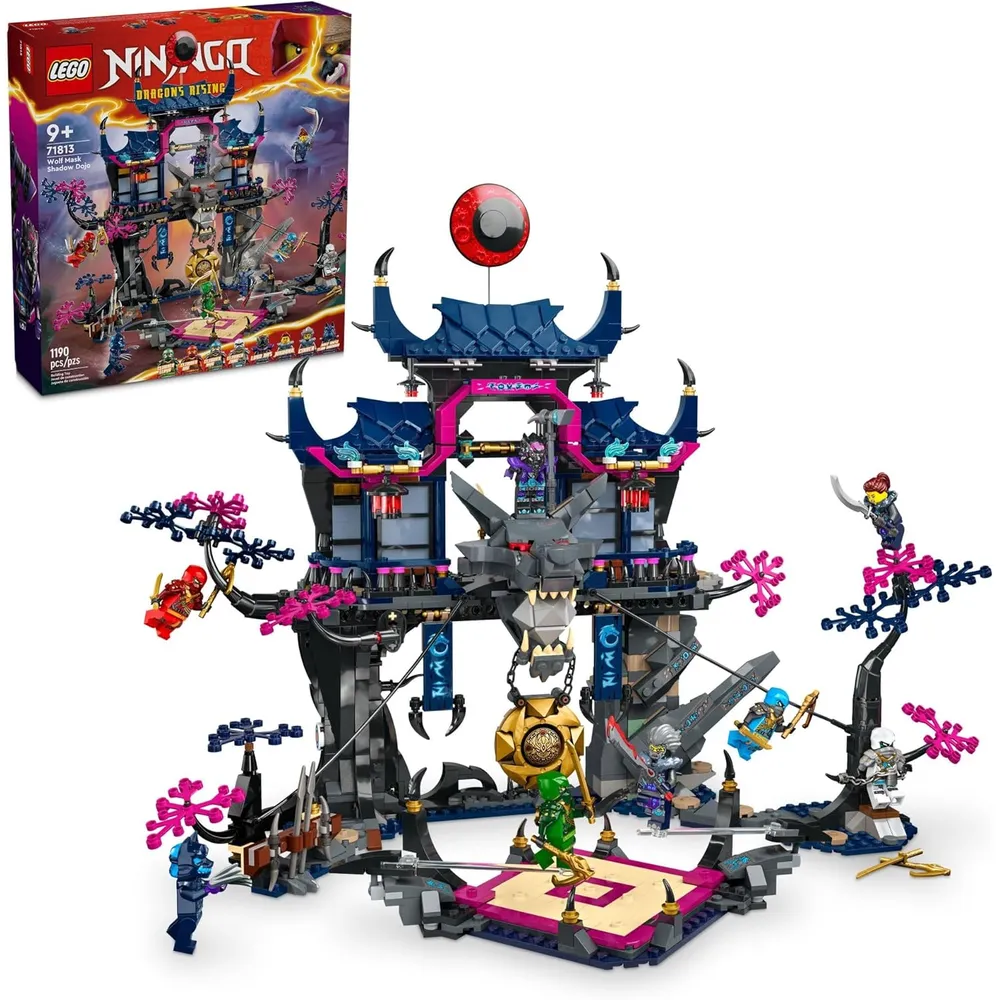 Lego Ninjago Lobo Dojo de las Sombras con 8 minifiguras y set ninja