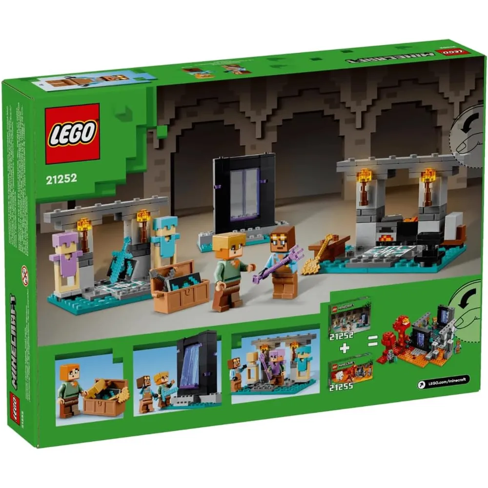 Lego Minecraft Set Armería con figuras de Alex y el armero