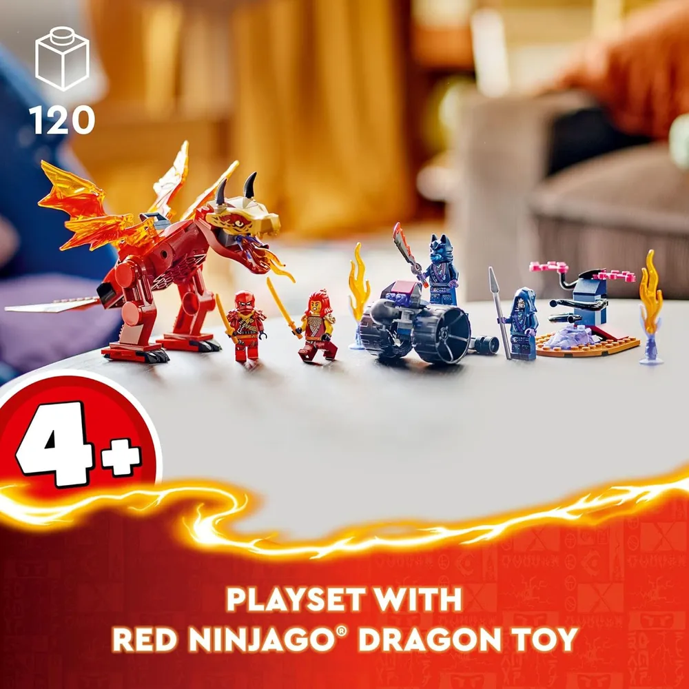 Lego Ninjago Kai's Source Dragon Battle con 4 figuras ninja