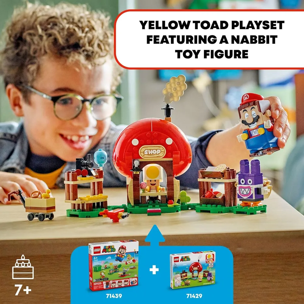 Lego Super Mario Nabbit en la tienda de Toad, set de expansión