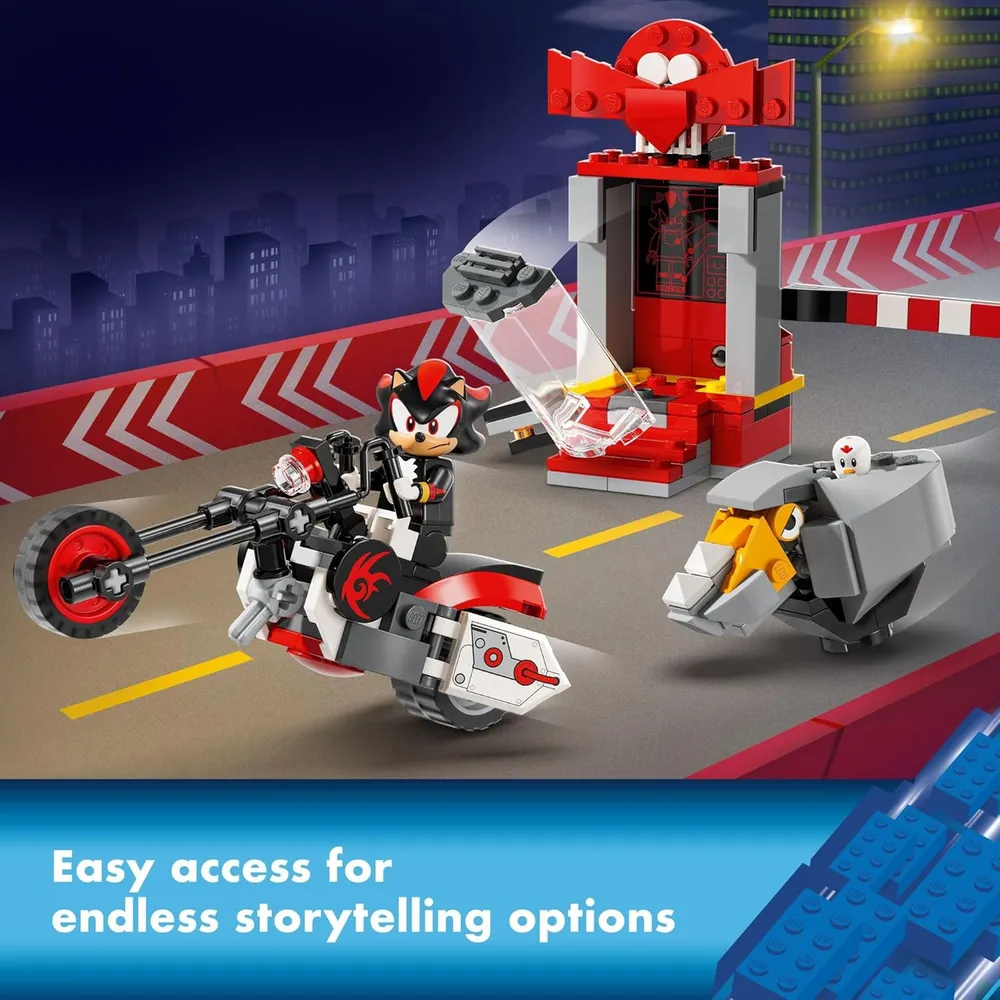 LEGO SONIC SHADOW ESCAPE CON MOTOCICLETA Y FIGURAS