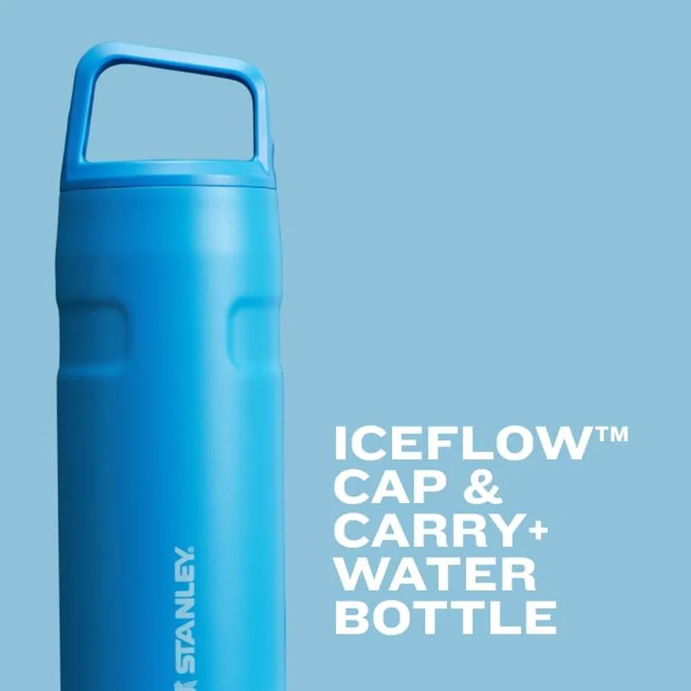 Stanley – Botella de Agua IceFlow™ Cap & Carry - 16oz | Lapis