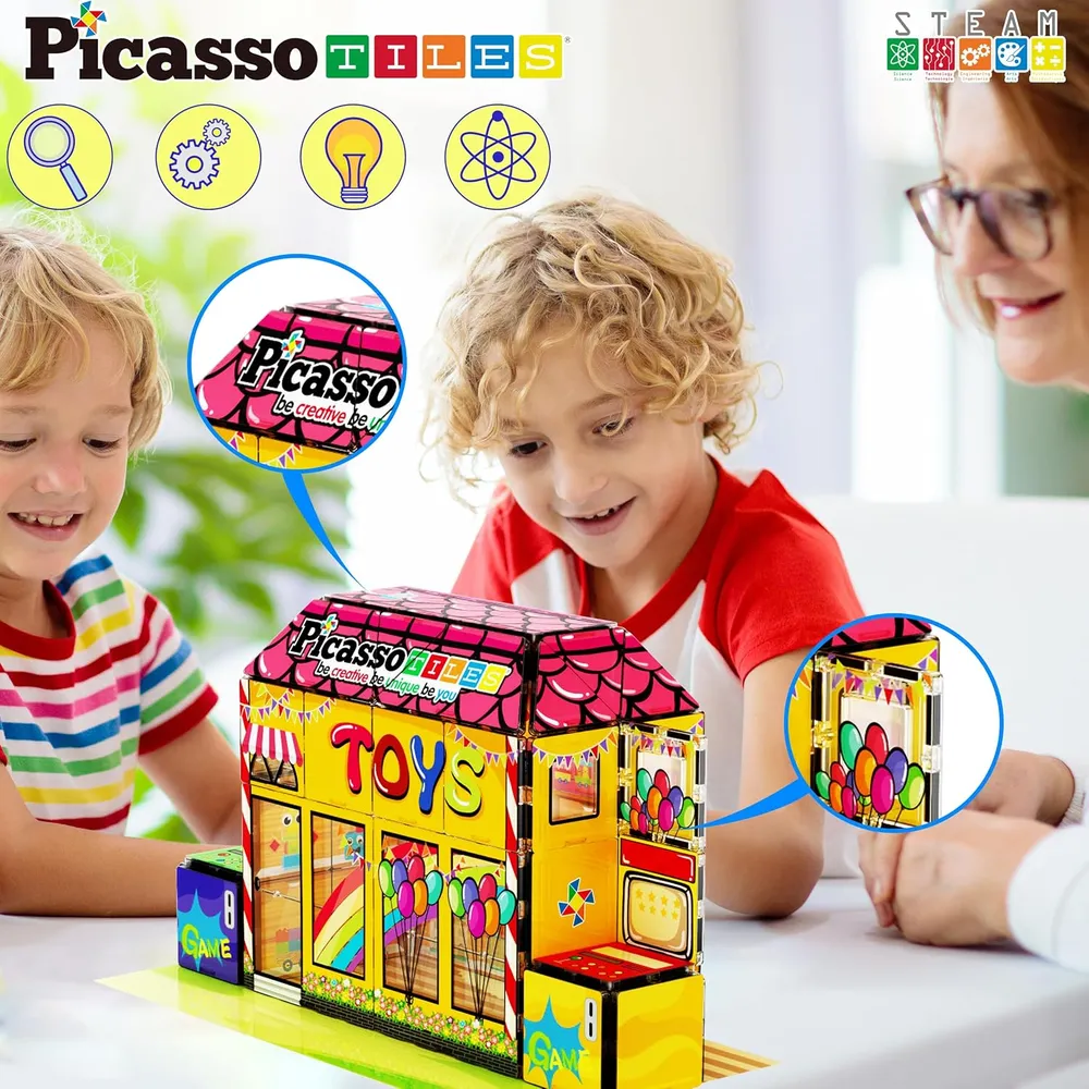BLOQUES MAGNÉTICOS TIENDA JUGUETES PTQ50 PICASSOTILES