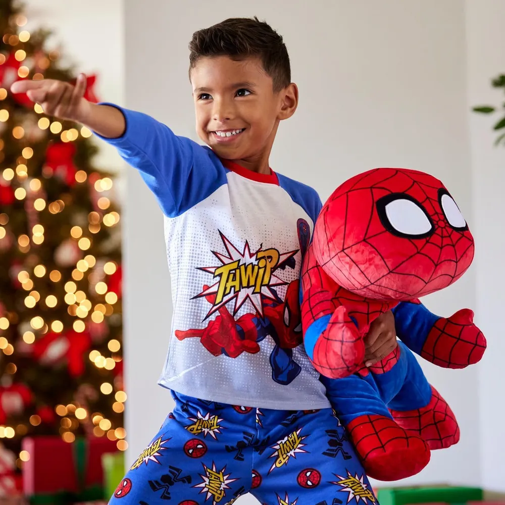 Disney | Peluche dormido suave y abrazable grande de Marvel | Spidey