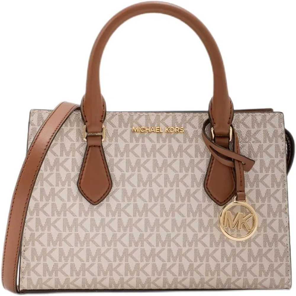 Michael Kors | Bolso Satchel Pequeño Sheila Cuero Saffiano Sintético | Vanilla