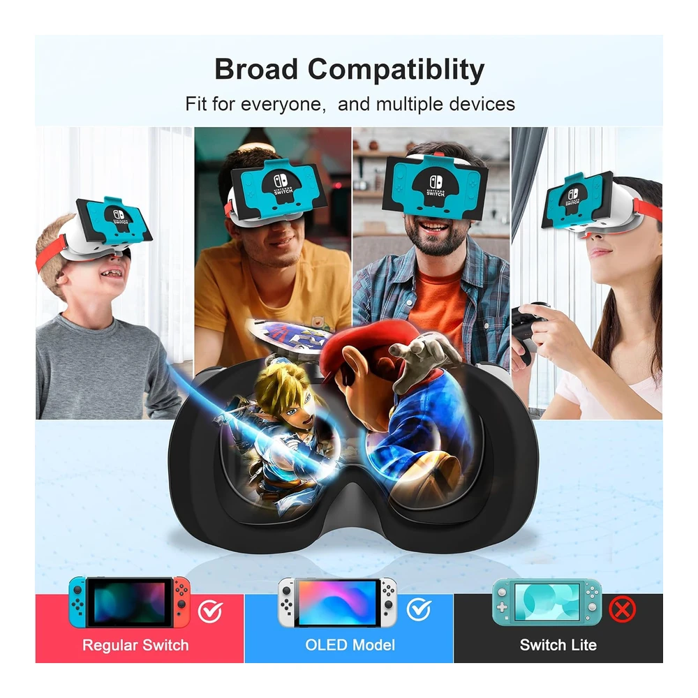 VR HEADSET DEVASO MEJORADO PARA NINTENDO SWITCH & SWITCH OLED | LABO VR KIT ACCESORIOS