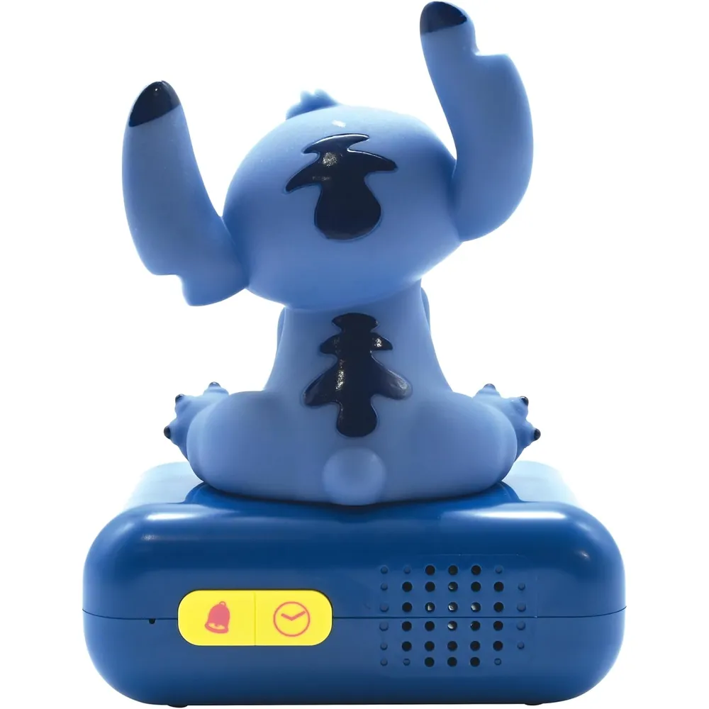 Lilo & Stitch | Reloj Despertador con luz nocturna y melodías y pantalla LCD | Stitch