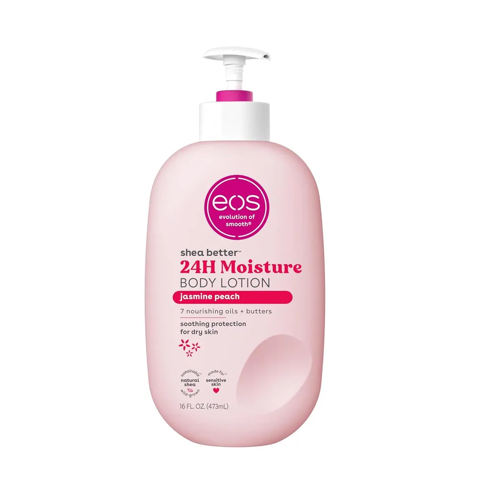 EOS Shea Better loción corporal pack 3 Jasmine Peach | 16 oz / 473 ml