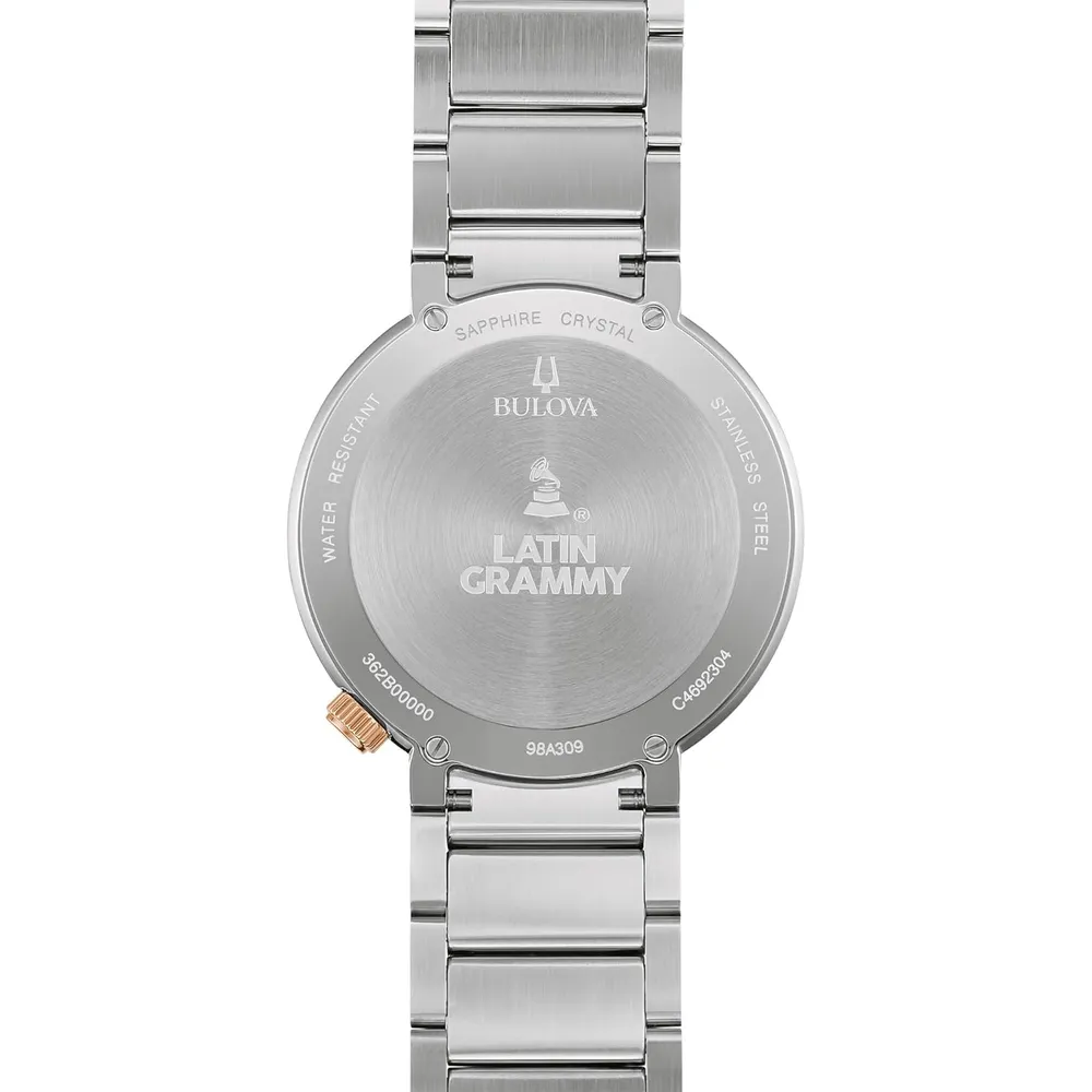 b0cjmmz8np_3_webp.webp Bulova reloj Latin Grammy hombre Modern Futuro bicolor esfera gris 24 h | Plata/Oro Rosa