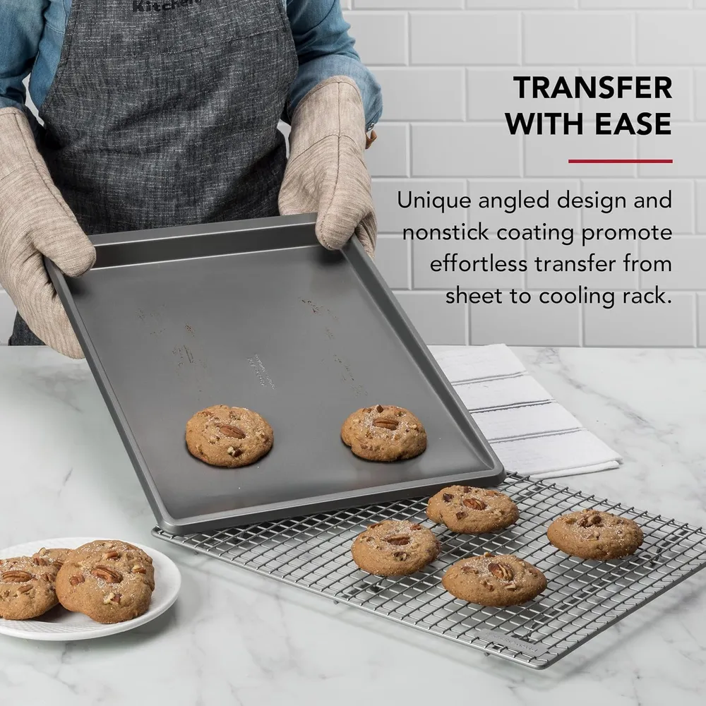 KitchenAid bandeja para galletas 33x46 cm, acero aluminizado | Plateado