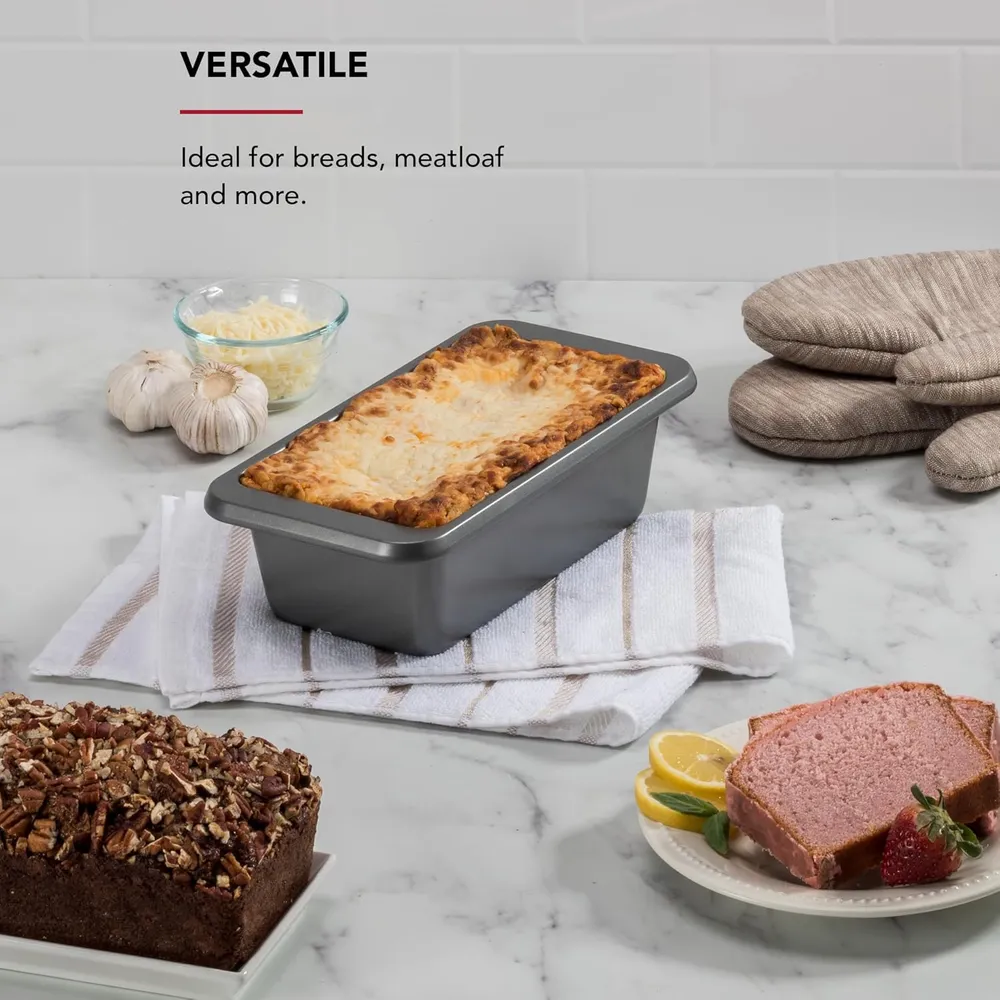 KitchenAid molde para pan 23x13 cm, acero contorneado | Plateado
