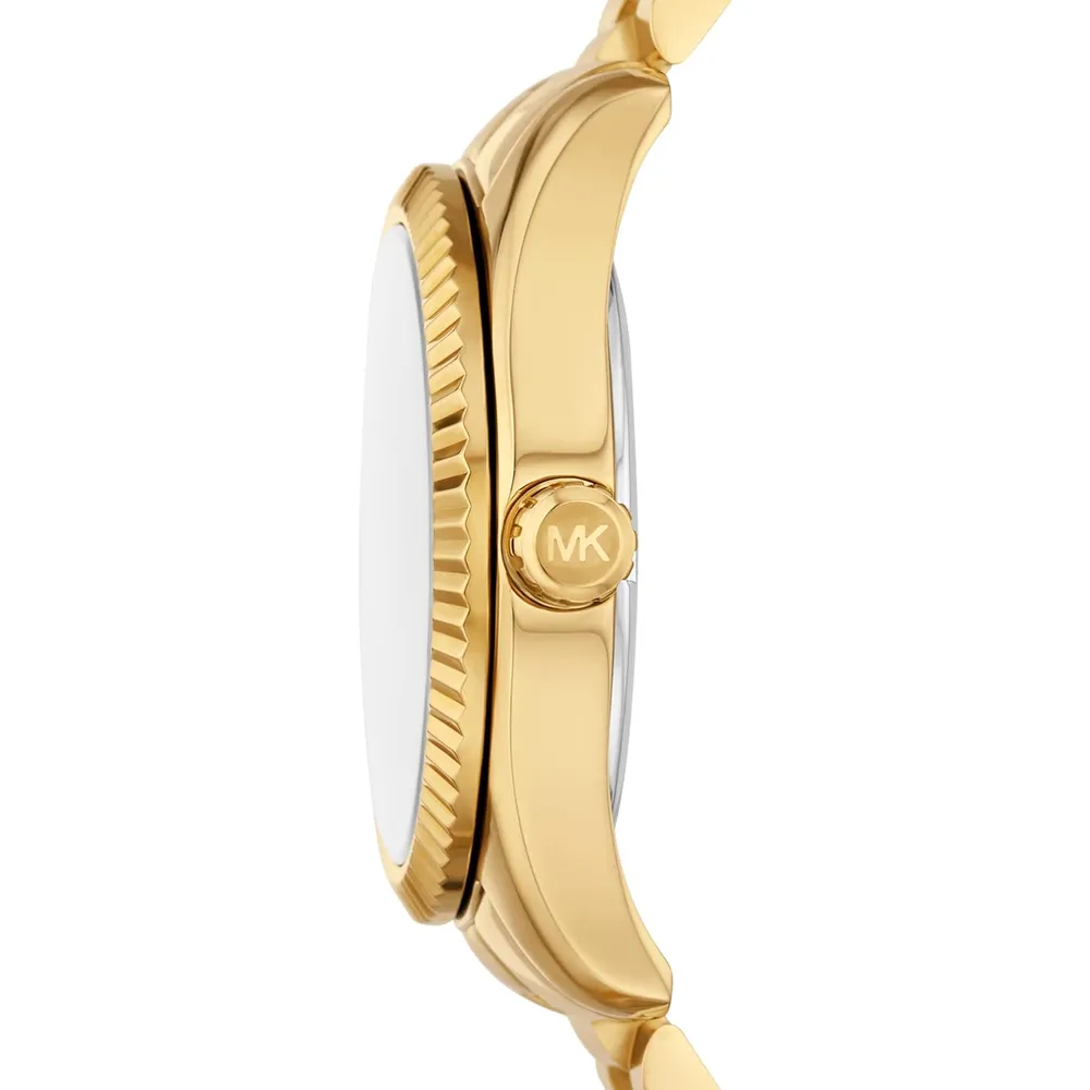 Michael Kors MK4739 reloj Lexington para mujer | 38 mm - Dorada/verde