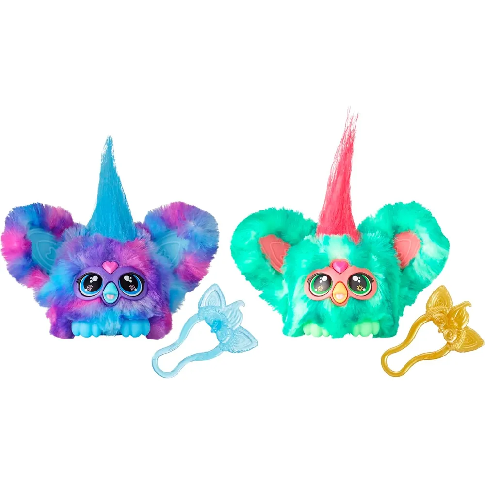 Furby Pack 2 Furblets Luv-Lee y Mello-Nee | Rojo/Verde y Morado/Azul