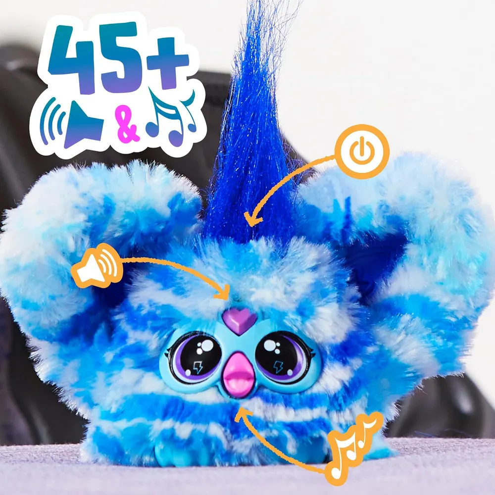 Furby Pack 2 Furblets Pix-elle y Ooh-koo | Multicolor y Azul/Blanco