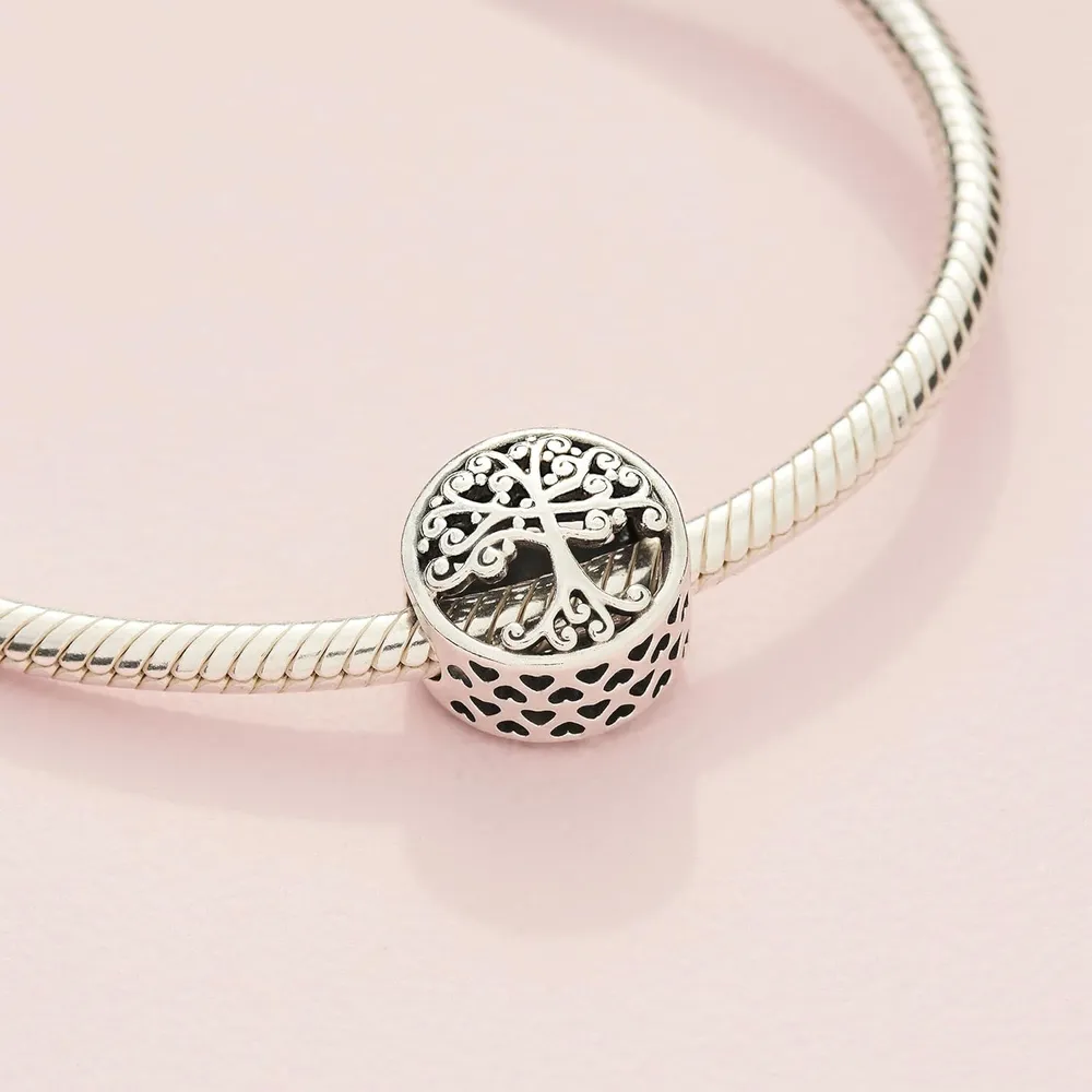 Pandora charm Openwork Family Roots | Plata
