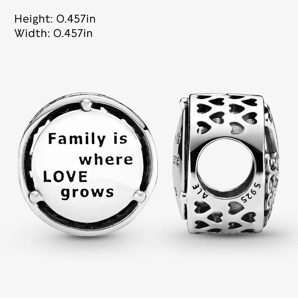 Pandora charm Openwork Family Roots | Plata