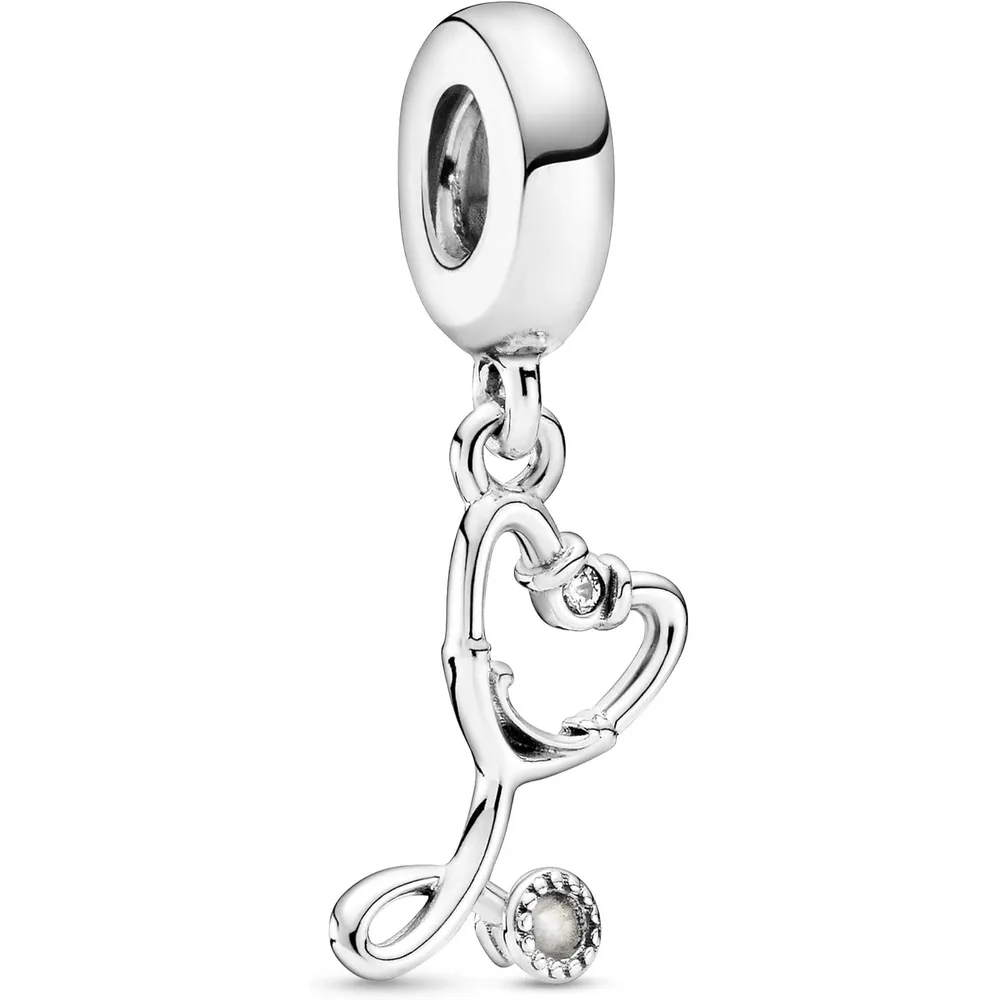 Pandora charm Stethoscope Heart | Plata