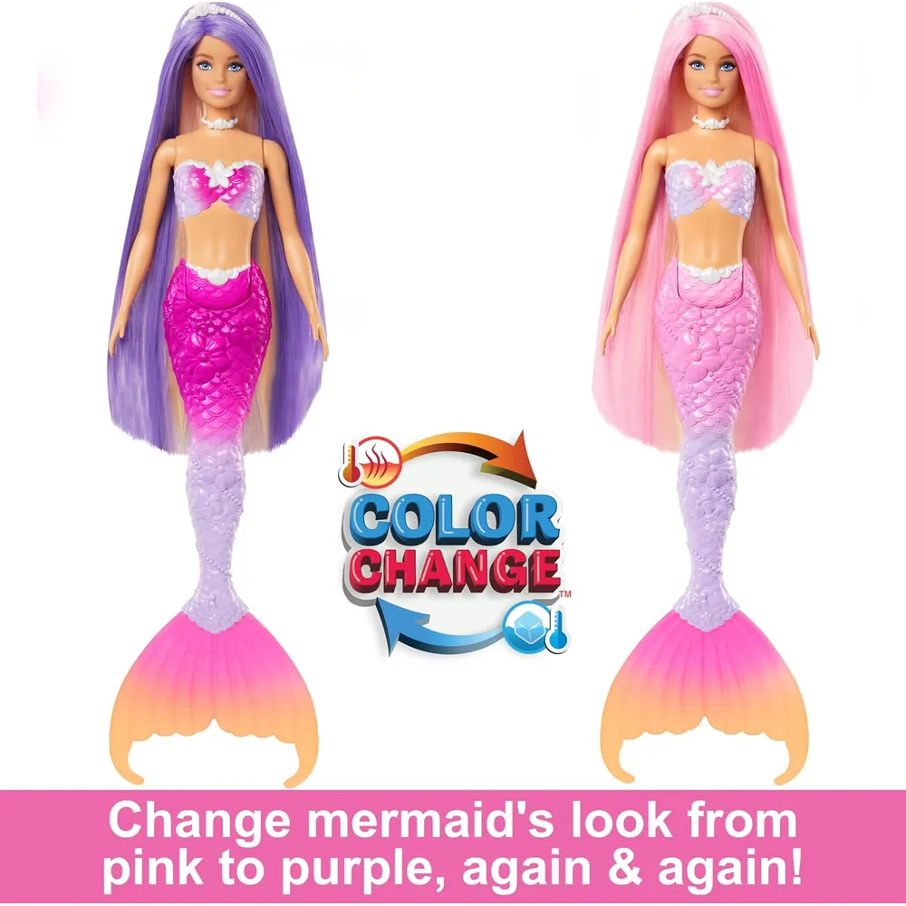 BARBIE Malibu muñeca sirena 11"/28 cm con accesorios