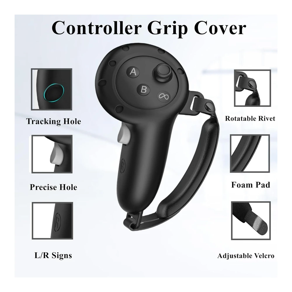 FUNDA DE SILICONA PARA META/OCULUS QUEST 3 | BLACK