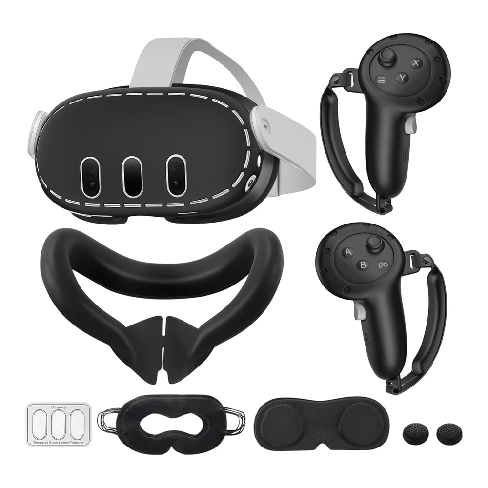 FUNDA DE SILICONA PARA META/OCULUS QUEST 3 | BLACK