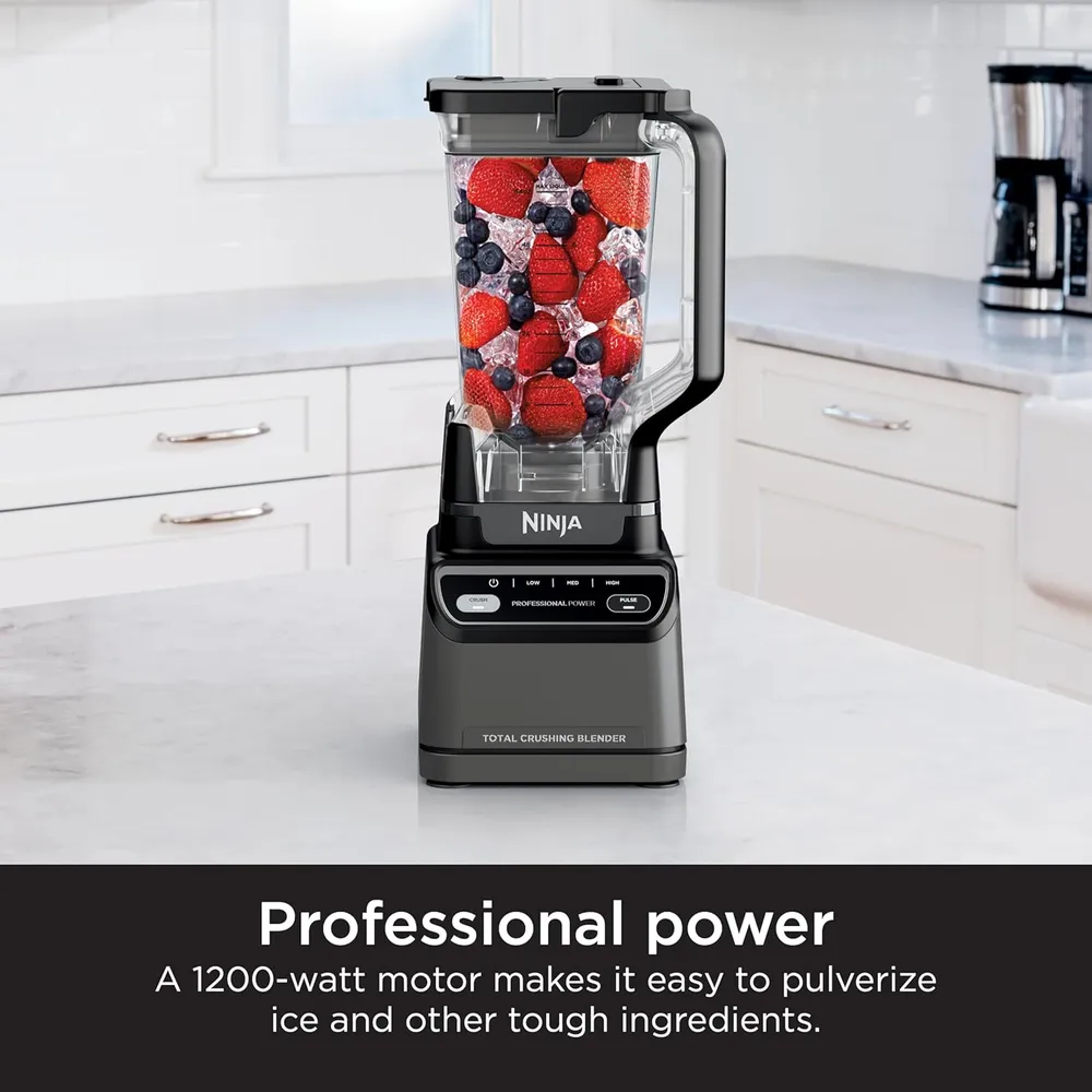 NINJA LICUADORA PROFESIONAL 1200 W AUTO-IQ 72 OZ / 2.13 L | GRIS OSCURO