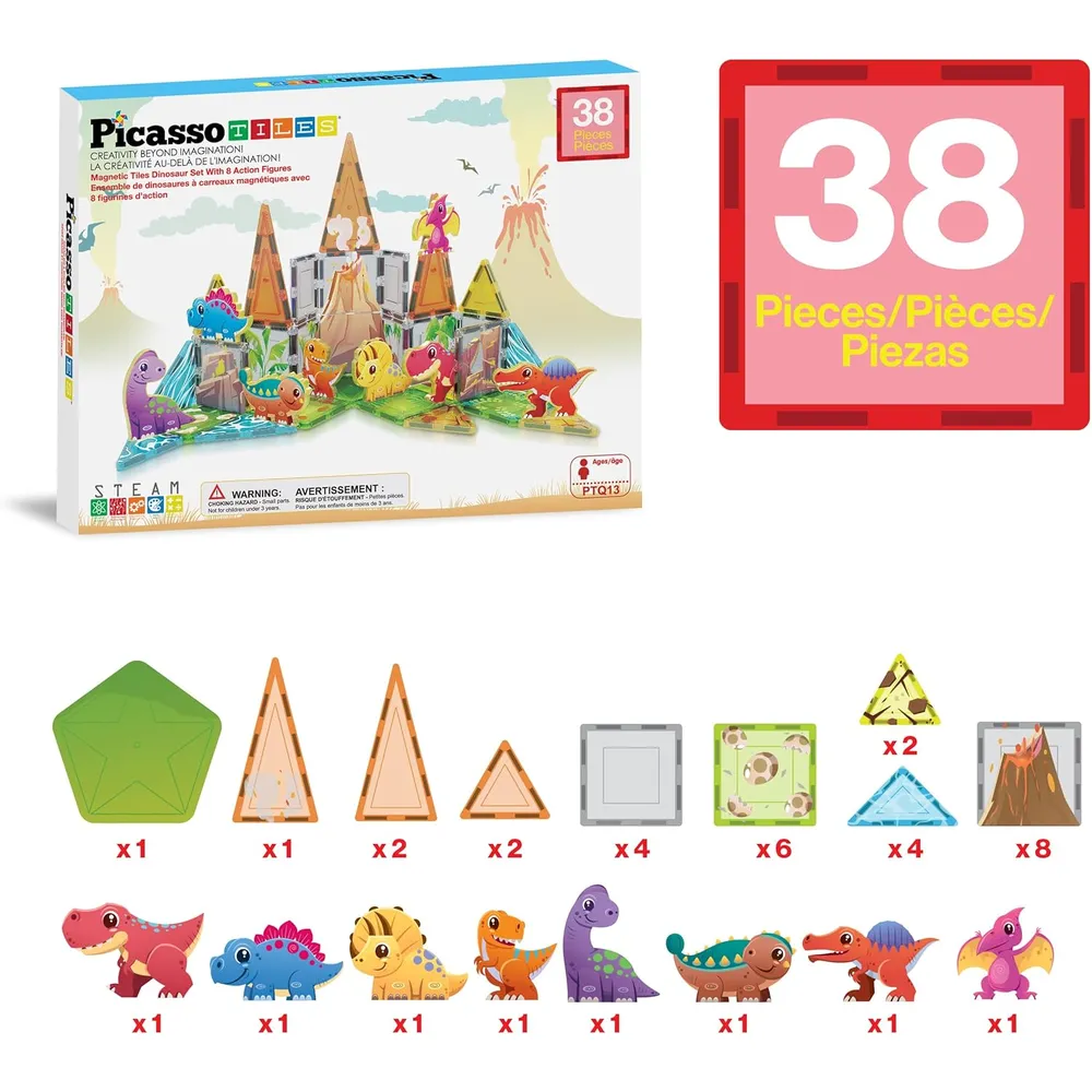BLOQUES MAGNÉTICOS DINOSAURIOS PICASSOTILES