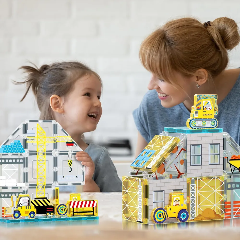 BLOQUES MAGNÉTICOS VEHÍCULOS CONSTRUCCIÓN PTQ11 PICASSOTILES