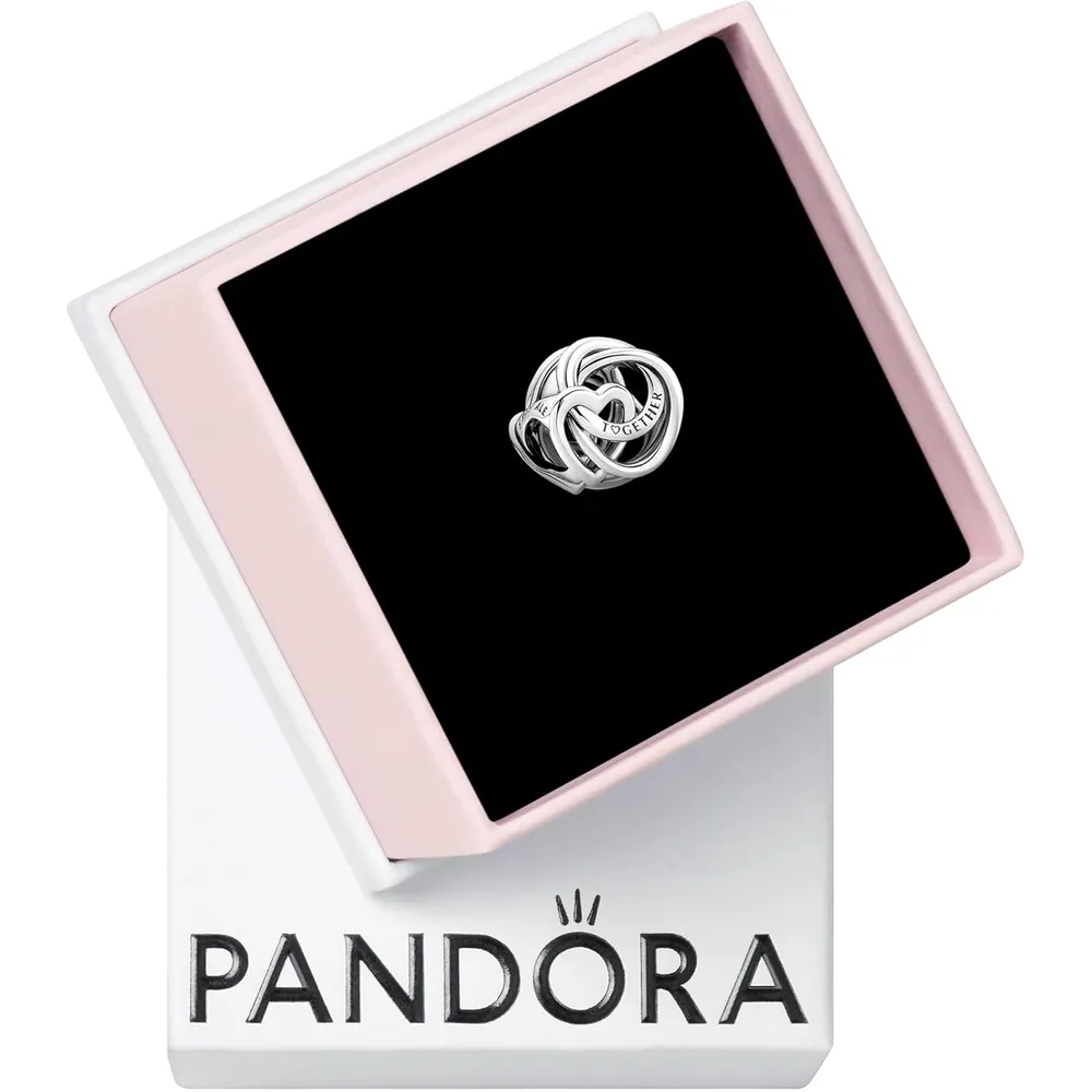 Pandora charm Family Always Encircled Heart | Plata