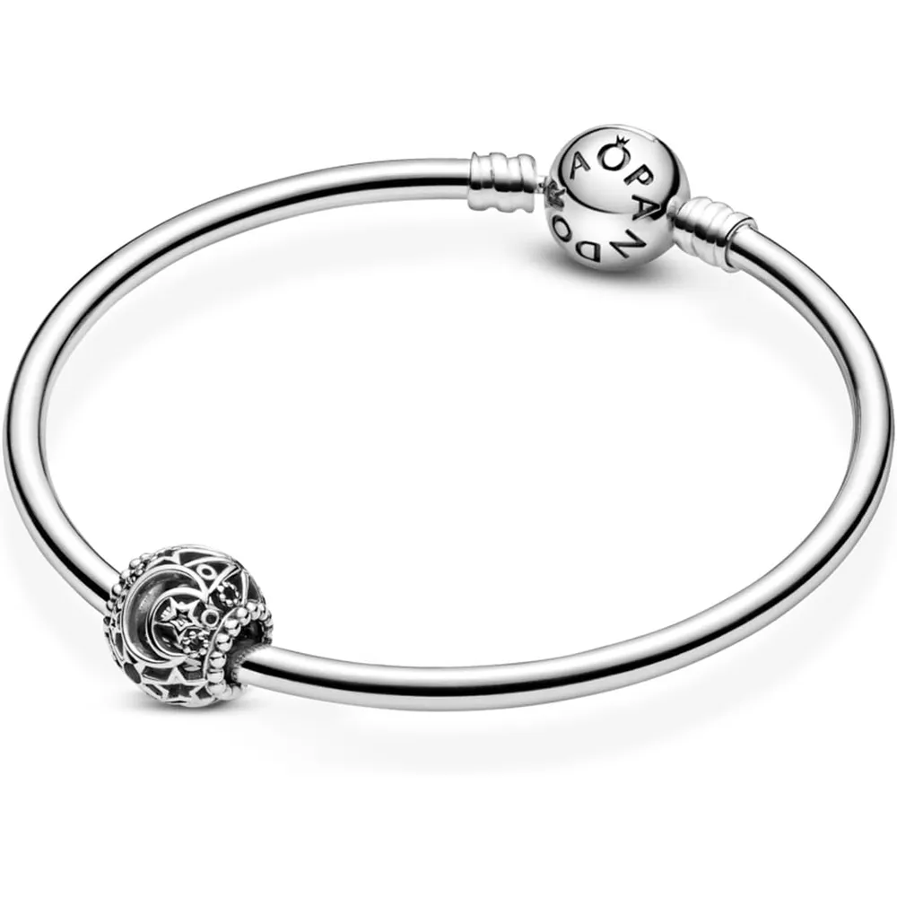Pandora charm Openwork Sun, Stars & Moon | Plata