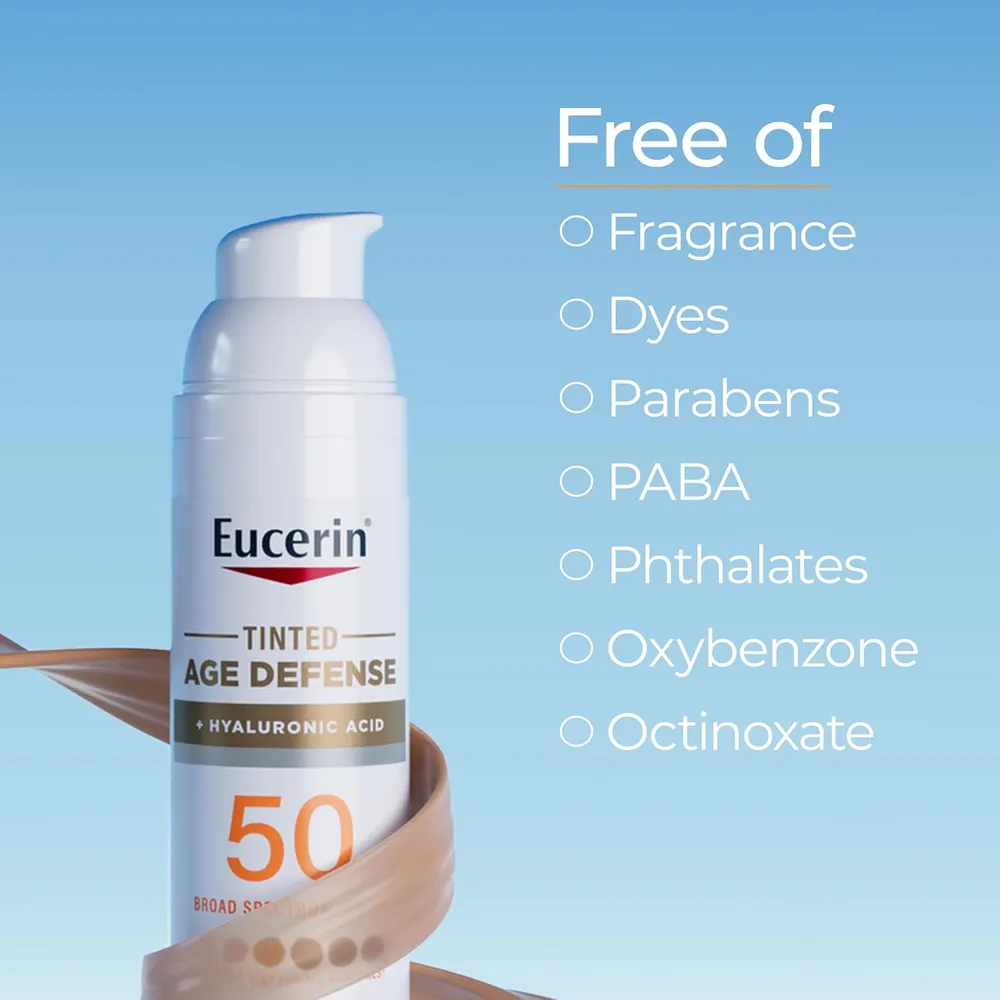 EUCERIN SUN SPF 50 LOCIÓN FACIAL CON COLOR 2.5 FL OZ / 75 ML