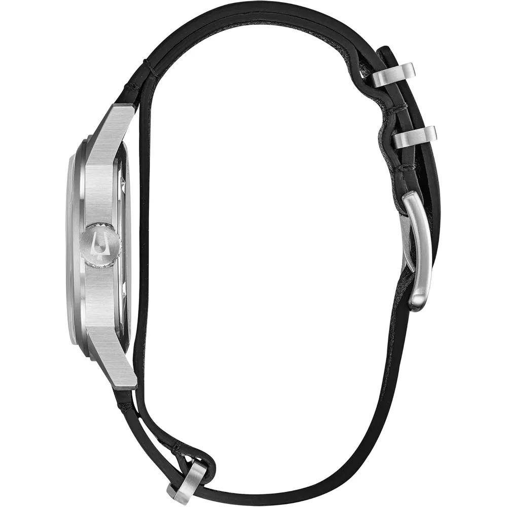 Bulova reloj Military Hack hombre cuarzo 3 agujas correa NATO | Negro